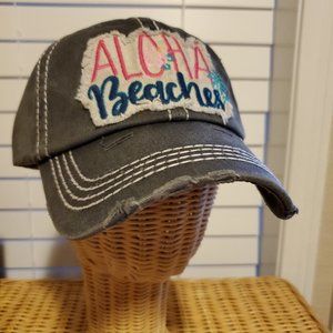 KBETHOS Vintage, New, Aloha Beach Hat, OS